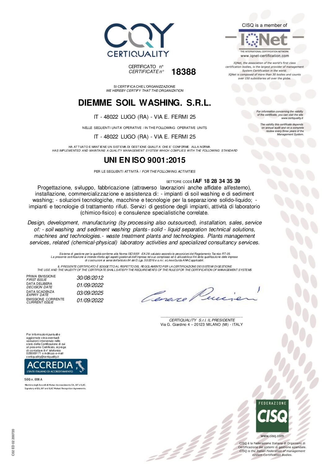 UNI EN ISO 9001 18388 pdf