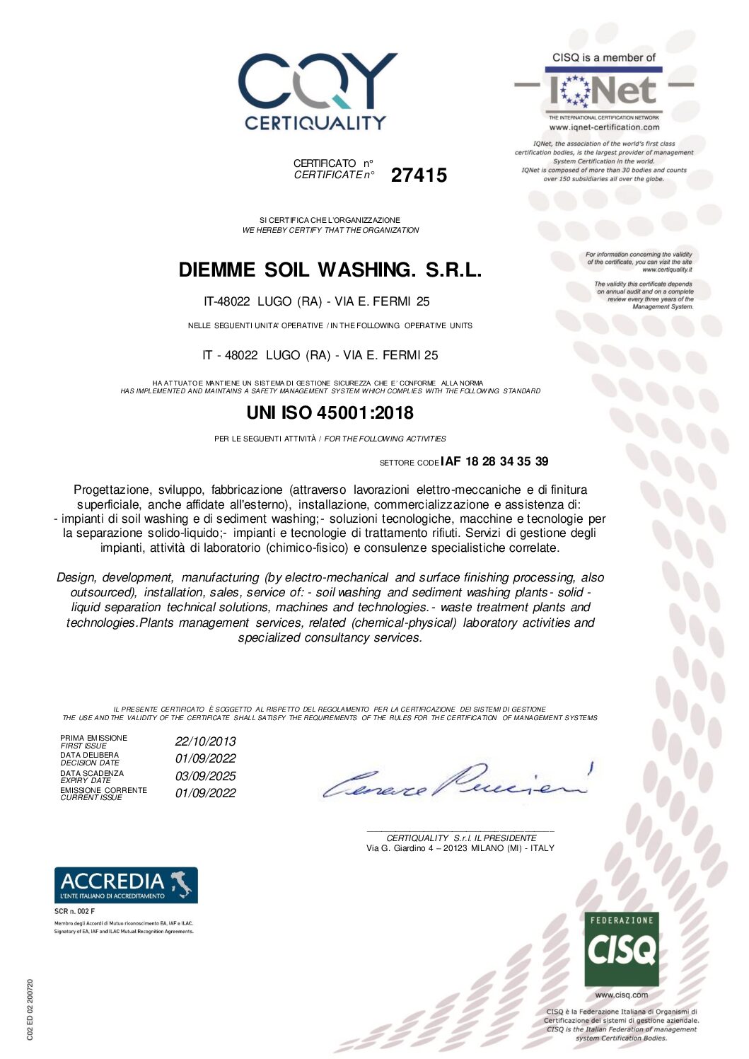 UNI ISO 45001 27415 pdf